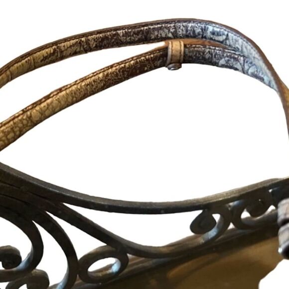 Brahmin Tan Brown Crocodile Embossed Tote - Picture 6 of 8